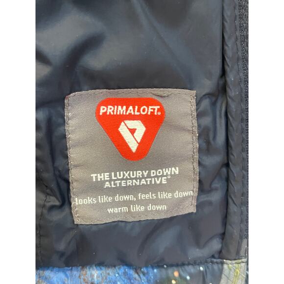 Baby Gap Space Theme Puffer Full Zip Jacket Hoodie Pockets - Size Boy's 2T - Picture 4 of 7